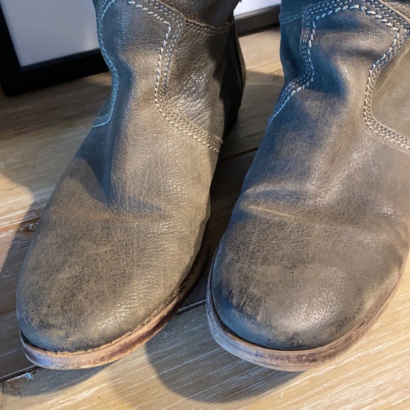 Vintage Leather Boots Size 39 / 8 - Picture 3 of 12